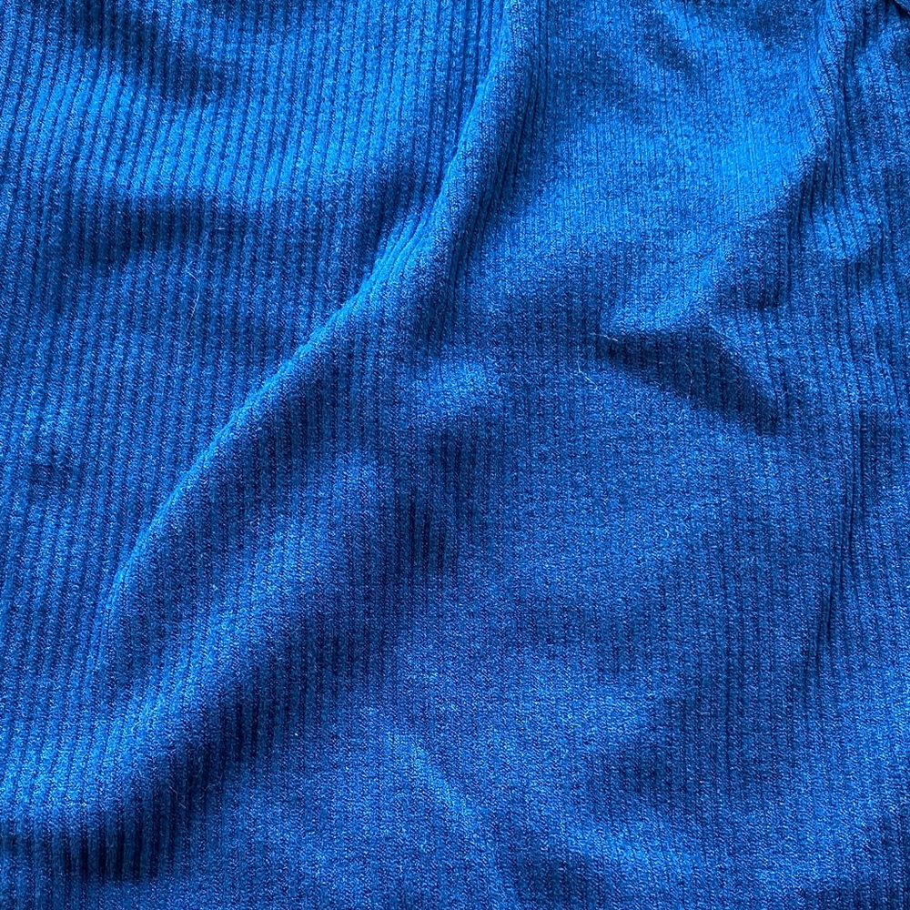 Navy Ribbed Tank Top - Picture 4 of 6